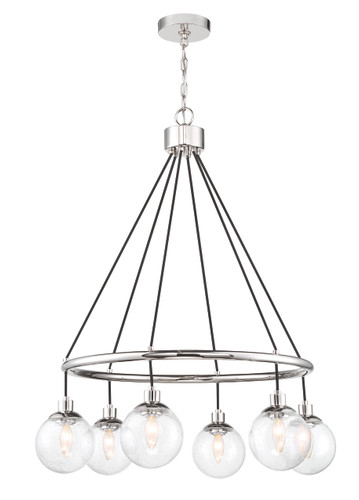Que 6 Light Chandelier in Chrome (53326-CH)