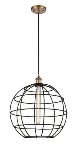 Lake Placid - 1 Light - 16 inch - Brushed Brass - Mini Pendant (516-1P-BB-CE-16-BK)
