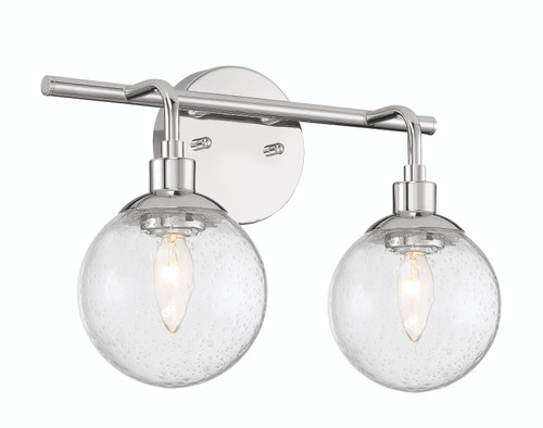 Que 2 Light Vanity in Chrome (53302-CH)