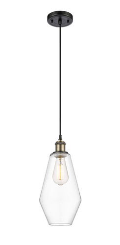 Cindyrella - 1 Light - 7 inch - Black Antique Brass - Cord hung - Mini Pendant (516-1P-BAB-G652-7-LED)