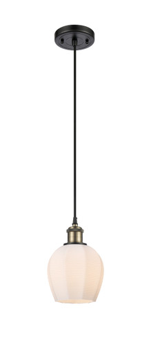 Norfolk - 1 Light - 6 inch - Black Antique Brass - Cord hung - Mini Pendant (516-1P-BAB-G461-6)