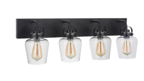 Trystan 4 Light Vanity in Flat Black (53504-FB)