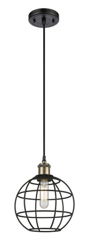 Lake Placid - 1 Light - 8 inch - Black Antique Brass - Mini Pendant (516-1P-BAB-CE-8-BK)