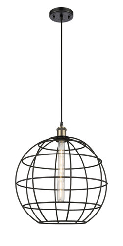 Lake Placid - 1 Light - 16 inch - Black Antique Brass - Mini Pendant (516-1P-BAB-CE-16-BK)
