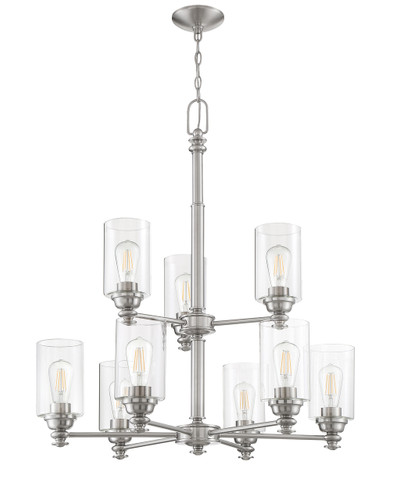 Dardyn 9 Light Chandelier in Brushed Polished Nickel (49829-BNK-C)