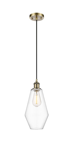 Cindyrella - 1 Light - 7 inch - Antique Brass - Cord hung - Mini Pendant (516-1P-AB-G652-7-LED)
