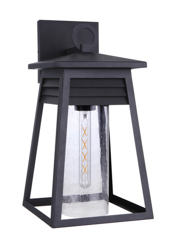 Becca 1 Light Large Outdoor Wall Lantern in Textured Black (ZA2724-TB)