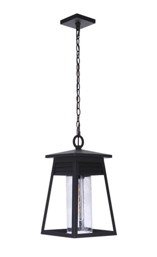 Becca 1 Light Large Outdoor Pendant in Textured Black (ZA2721-TB)