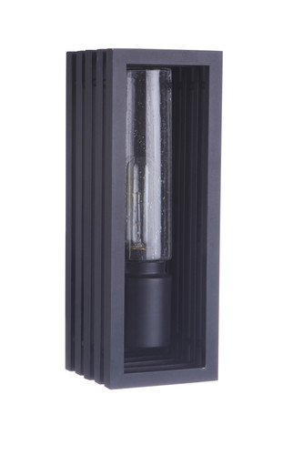 Carmel 1 Light Small Outdoor Wall Lantern in Textured Black (ZA2800-TB)