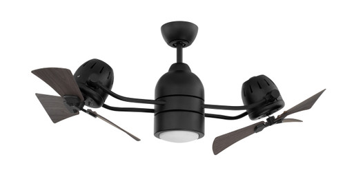 18" Dual Head Ceiling Fan in Flat Black (BW250FB6)