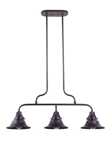 Union 3 Light Outdoor Island In Oiled Bronze Gilded (54073-OBG)