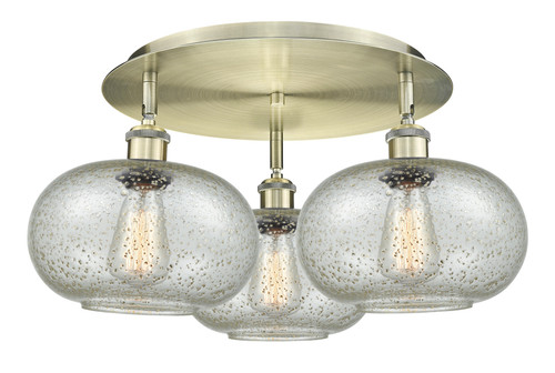 Gorham - 3 Light - 21 inch - Antique Brass - Flush Mount (516-3C-AB-G249)