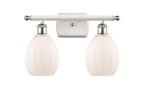 Eaton - 2 Light - 16 inch - White Polished Chrome - Bath Vanity Light (516-2W-WPC-G81-LED)