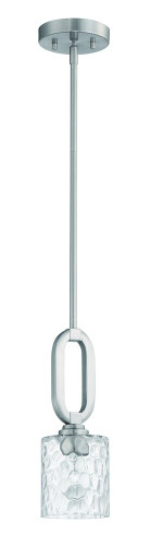 1 Light Mini Pendant In Brushed Polished Nickel (54291-BNK)