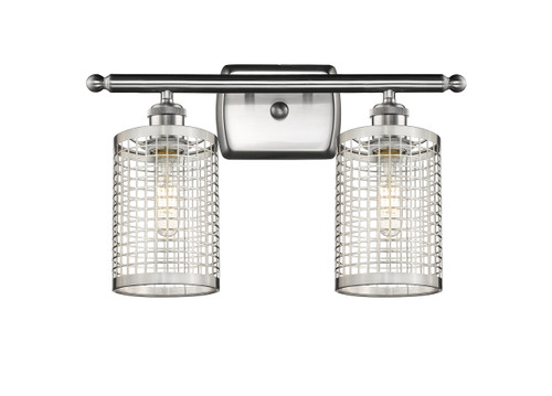 Nestbrook - 2 Light - 15 inch - Satin Nickel - Bath Vanity Light (516-2W-SN-M18-SN)