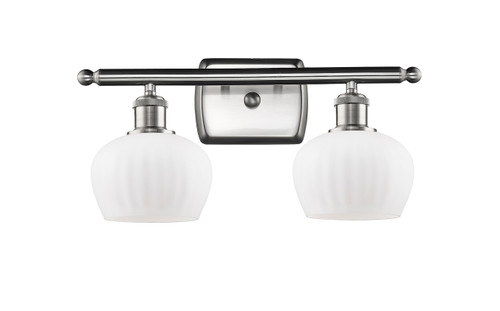 Fenton - 2 Light - 17 inch - Brushed Satin Nickel - Bath Vanity Light (516-2W-SN-G91)