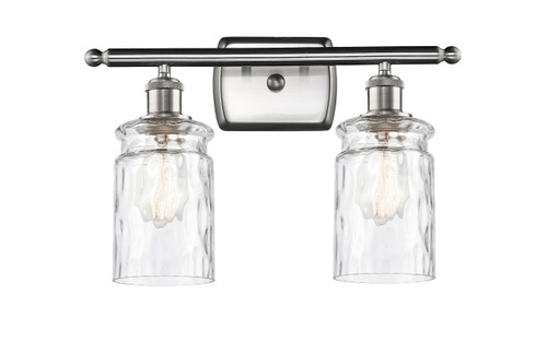 Candor - 2 Light - 15 inch - Brushed Satin Nickel - Bath Vanity Light (516-2W-SN-G352-LED)