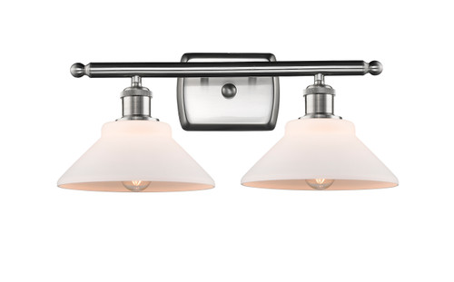 Orwell - 2 Light - 18 inch - Brushed Satin Nickel - Bath Vanity Light (516-2W-SN-G131-LED)