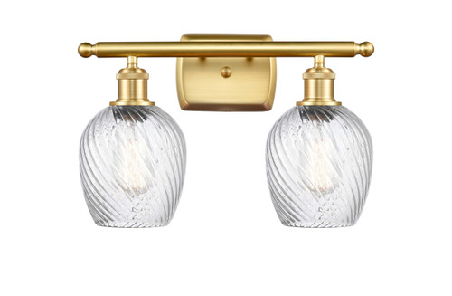 Salina - 2 Light - 16 inch - Satin Gold - Bath Vanity Light (516-2W-SG-G292-LED)