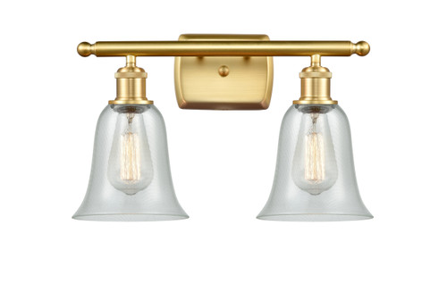 Hanover - 2 Light - 16 inch - Satin Gold - Bath Vanity Light (516-2W-SG-G2812)