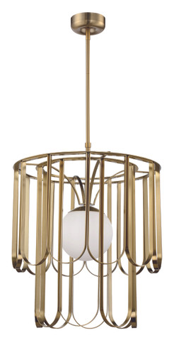 Melody 1 Light Pendant in Satin Brass (54991-SB)