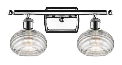 Ithaca - 2 Light - 16 inch - Polished Chrome - Bath Vanity Light (516-2W-PC-G555-6CL)