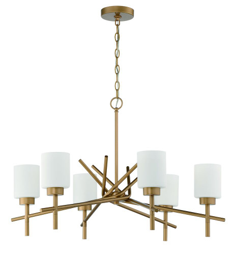 6 Light Chandelier In Soft Gold (54626-SG)