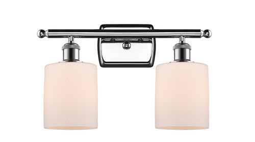 Cobbleskill - 2 Light - 15 inch - Polished Chrome - Bath Vanity Light (516-2W-PC-G111-LED)