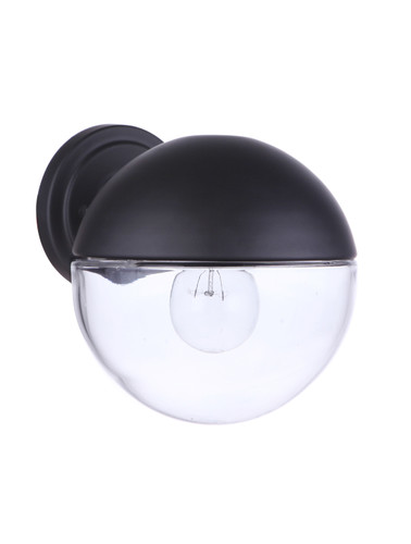 Evie 1 Light Medium Outdoor Wall Lantern in Midnight (ZA3414-MN)