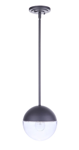 Evie 1 Light Outdoor Pendant in Midnight (ZA3411-MN)