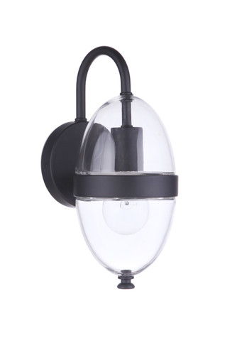 Sivo 1 Light Small Outdoor Wall Lantern in Midnight (ZA3504-MN)