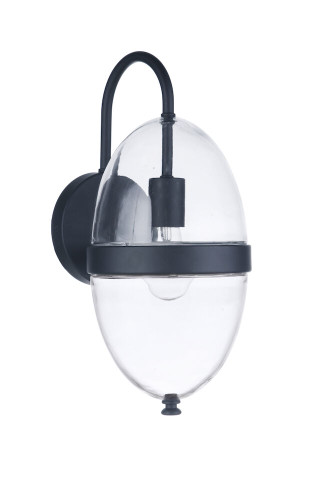 Sivo 1 Light Medium Outdoor Wall Mount in Midnight (ZA3514-MN)