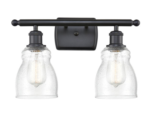 Ellery - 2 Light - 15 inch - Matte Black - Bath Vanity Light (516-2W-BK-G394-LED)