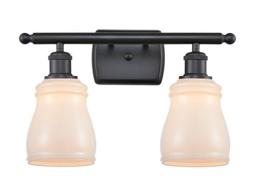 Ellery - 2 Light - 15 inch - Matte Black - Bath Vanity Light (516-2W-BK-G391-LED)