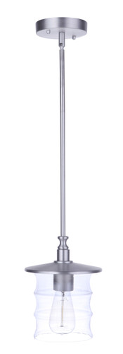 Canon 1 Light Outdoor Pendant in Satin Aluminum (ZA3611-SA)