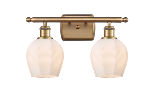 Norfolk - 2 Light - 16 inch - Brushed Brass - Bath Vanity Light (516-2W-BB-G461-6)