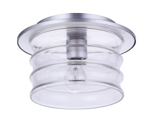 Canon 1 Light Outdoor Flush Mount in Satin Aluminum (ZA3637-SA)
