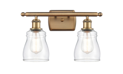 Ellery - 2 Light - 15 inch - Brushed Brass - Bath Vanity Light (516-2W-BB-G392)