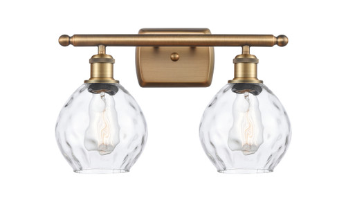 Waverly - 2 Light - 16 inch - Brushed Brass - Bath Vanity Light (516-2W-BB-G362-LED)