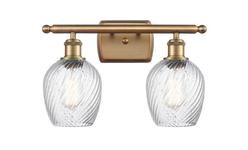 Salina - 2 Light - 16 inch - Brushed Brass - Bath Vanity Light (516-2W-BB-G292)