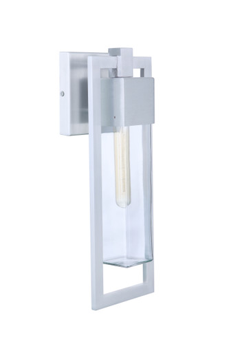 Perimeter Medium 1 Light Wall Mount in Satin Aluminum (ZA4014-SA)