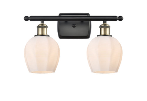 Norfolk - 2 Light - 16 inch - Black Antique Brass - Bath Vanity Light (516-2W-BAB-G461-6-LED)