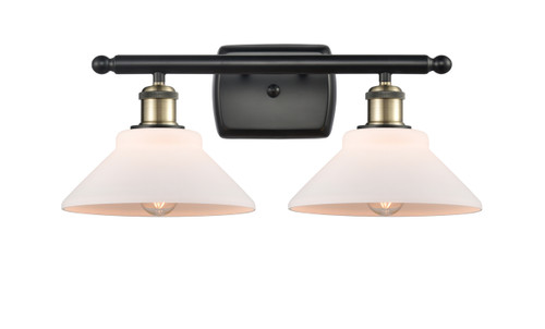 Orwell - 2 Light - 18 inch - Black Antique Brass - Bath Vanity Light (516-2W-BAB-G131-LED)