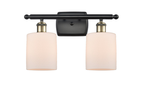 Cobbleskill - 2 Light - 15 inch - Black Antique Brass - Bath Vanity Light (516-2W-BAB-G111-LED)