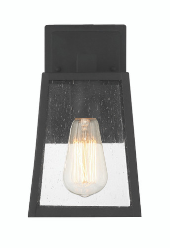 Dunn 1 Light Small Outdoor Wall Lantern in Textured Black (ZA4304-TB)
