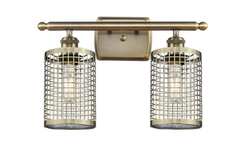 Nestbrook - 2 Light - 15 inch - Antique Brass - Bath Vanity Light (516-2W-AB-M18-AB)