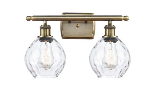 Waverly - 2 Light - 16 inch - Antique Brass - Bath Vanity Light (516-2W-AB-G362-LED)
