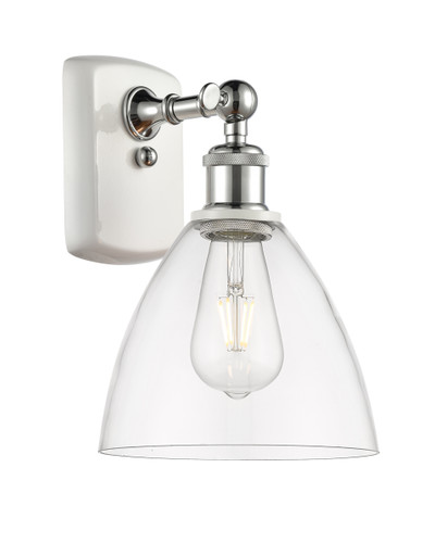 Bristol - 1 Light - 8 inch - White Polished Chrome - Sconce (516-1W-WPC-GBD-752-LED)