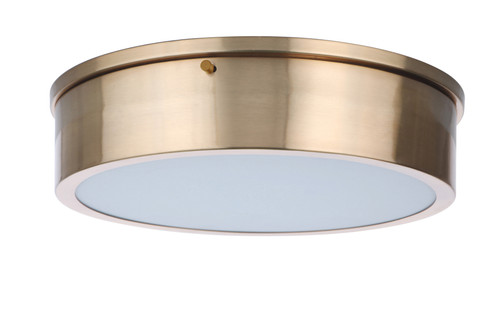 Fenn 1 Light 13" LED Flushmount in Satin Brass (X6713-SB-LED)