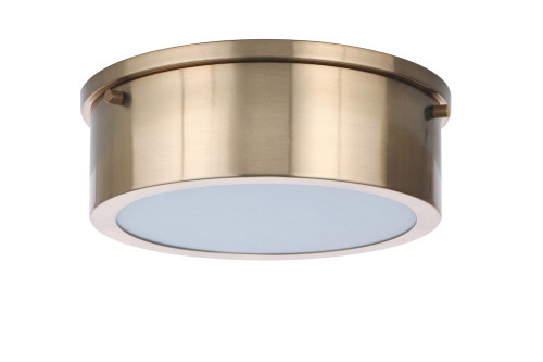 1 Light Flushmount In Satin Brass (X6709-SB-LED)